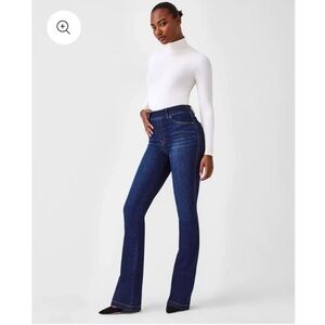 SPANX Midnight Blue High-Rise Flare Jeans